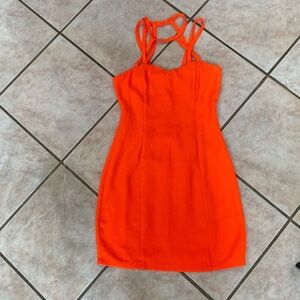 🍊Charlotte Russe Orange Mini Dress, Medium🍊